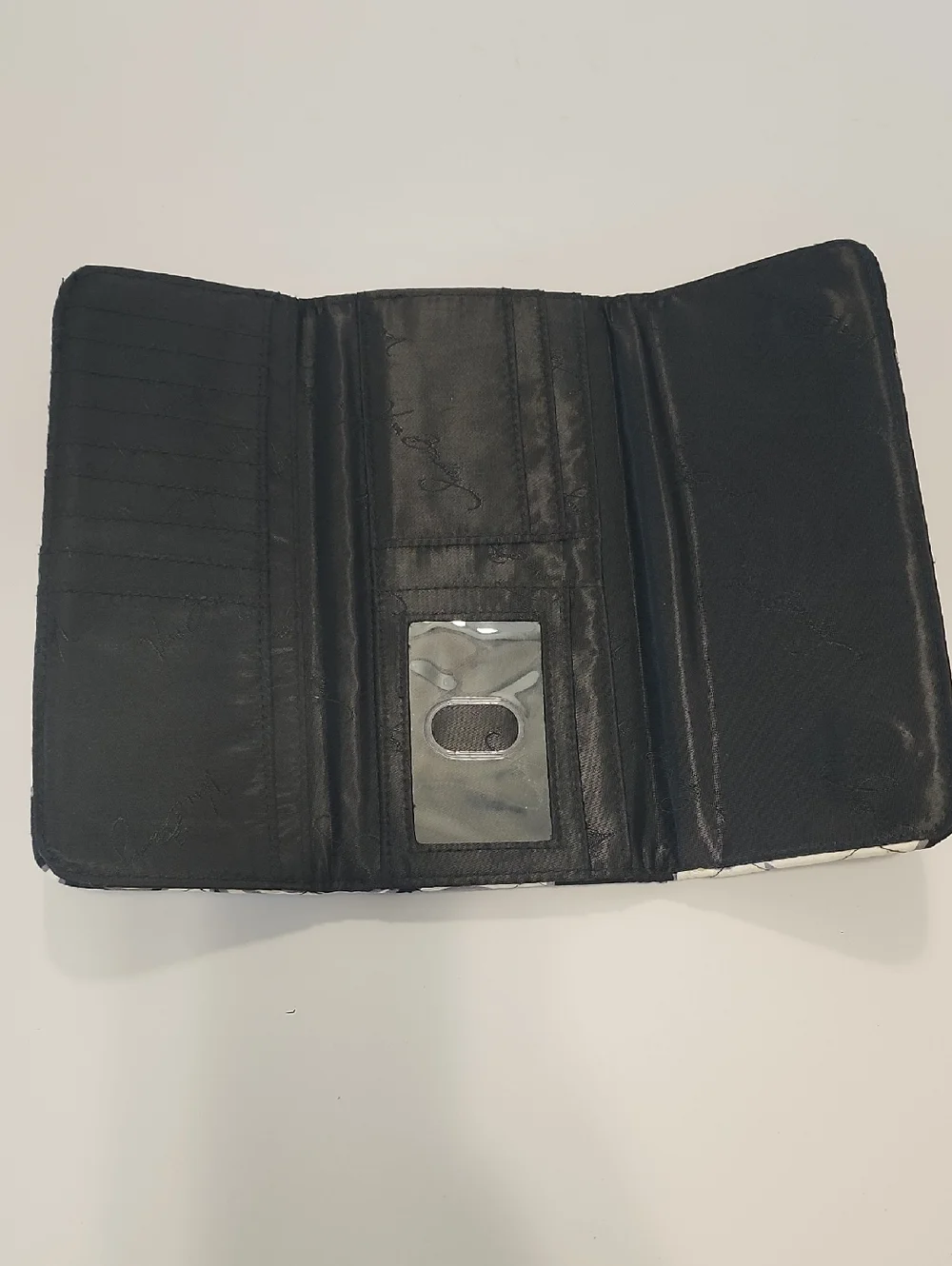 Vera Bradley Black and White Quilted Wallet - Picture 5 of 5